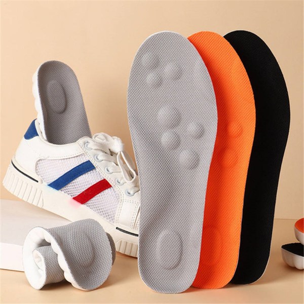 1 Par 4D Cloud Technology Innersula Ultra Komfort Innersulor Fötter Innersulor Orange 41-42