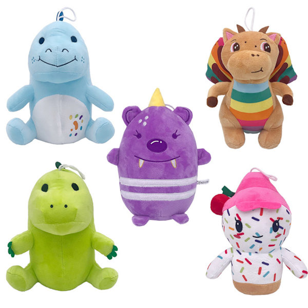 MORIAH ELIZABETH Mystery Plyschleksak Hantverk Mini Fylld Docka Gåva Blue Dinosaur 20cm