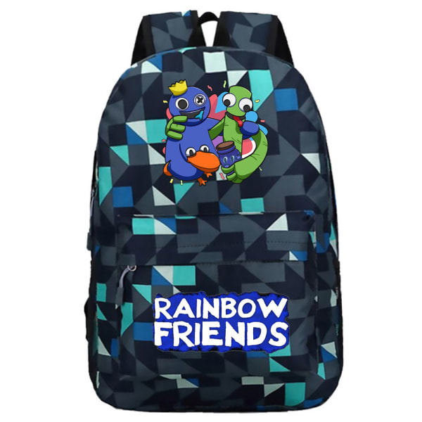 Cartoon Rainbow Friends Ryggsäck ryggsäck Studentväskor för barn A