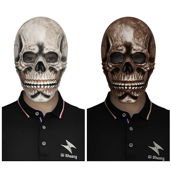Halloween-juhlien pelottava avosuisen pääkallonaamio, kauhunaamio B