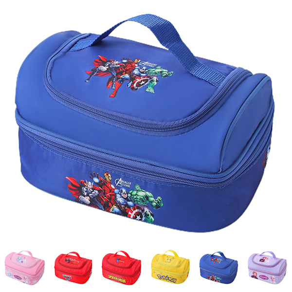 Cartoon Kids Girls Boys Bärbar Lunch Bag Skola Kontor Snack Mat Picknick Box Förvaring Pack #6