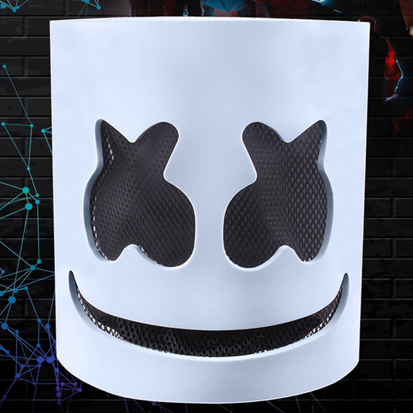 Marshmallow DJ Mask Halloween helmasker