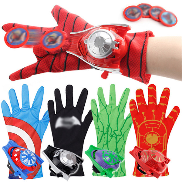 Lekepistol Superhelt Hanske Spiderman Skyter Dart Blaster Gave green
