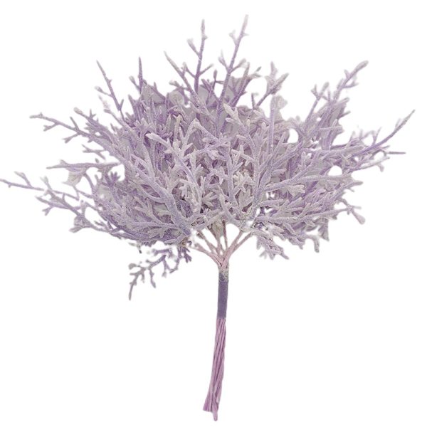 DIY Kunstige Blomster Juledekorasjon Scrapbooking Håndverk Purple