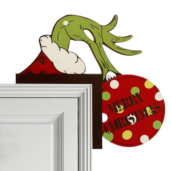 Julgrinch Dörrhörnsdekoration Ram Logotyp Prydnad Present 4