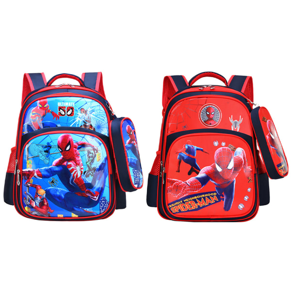 Disney Spiderman ryggsäck barn pojkar Anime skolväskor blue