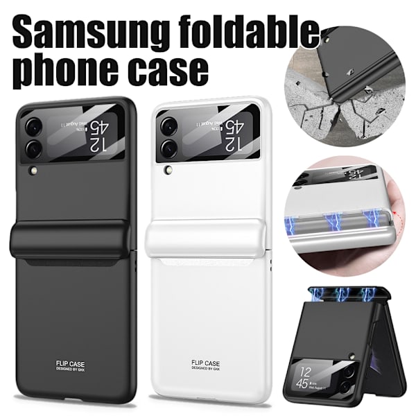Magnetiskt vikbart skyddsfodral för Samsung Galaxy Z Flip 4 White