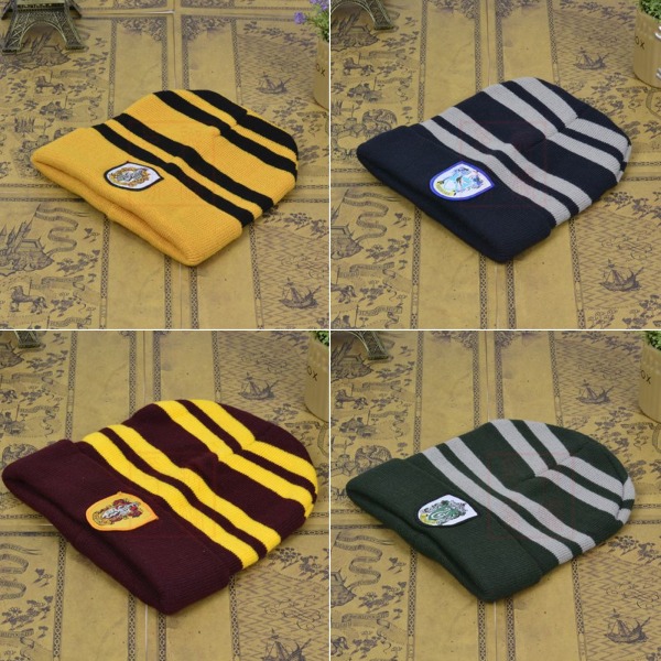 Barnhatt Harry Potter Stickad Randig Utomhus Anime Yellow