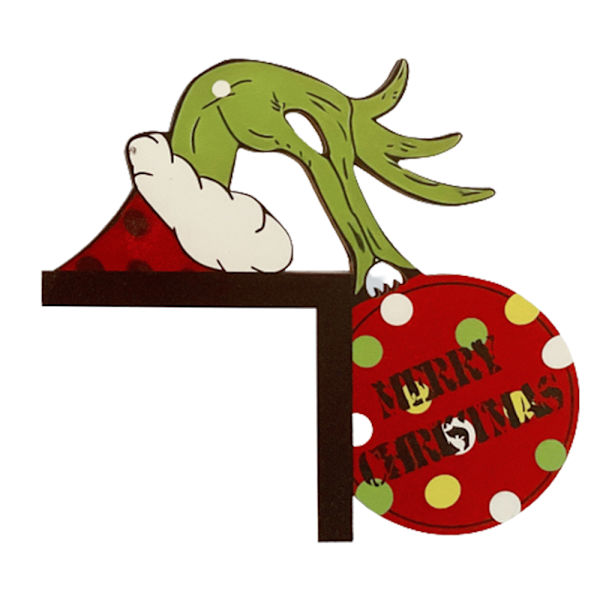 Julgrinch Dörrhörnsdekoration Ram Logotyp Prydnad Present 4