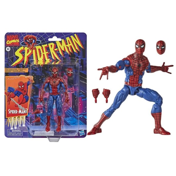 Klassisk Spiderman Actionfigur Spider-Man Marvel Legends Retro C