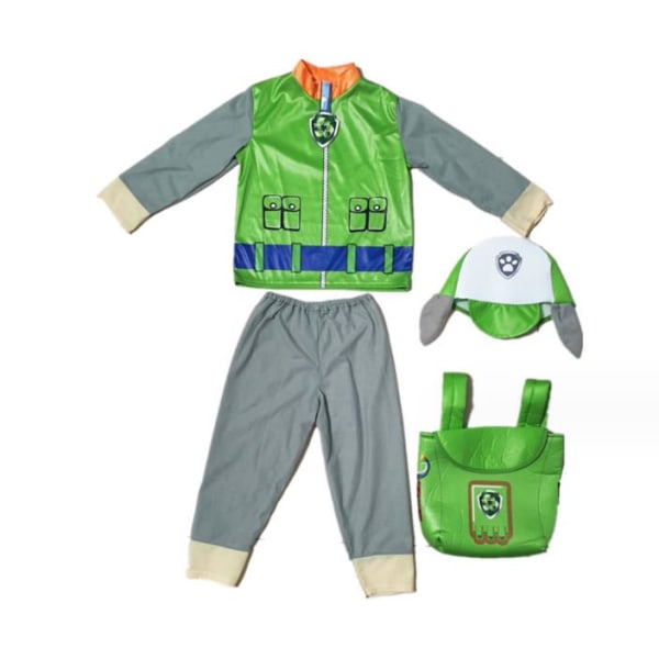 Childs Classic Chase Fancy Dress Paw Patrol Kostym Tecknad Hund Polis Barn Green Grey Grey XS