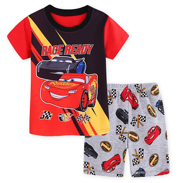 Bil Tecknad Pojkar Pyjamas Barn Pojkar Flickor 2st Set Kortärmad Tryck Toppar+ Shorts Tryckta Kläder Pyjamas & Vardagskläder Barnpresent #9 95cm