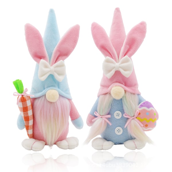 Påsk Tomte Plysch Dekoration, Kanindockor med Påskägg Handgjorda Ansiktslösa Alver Dvärg Vår Heminredning Gåva till Barn Fru Dotter Boy