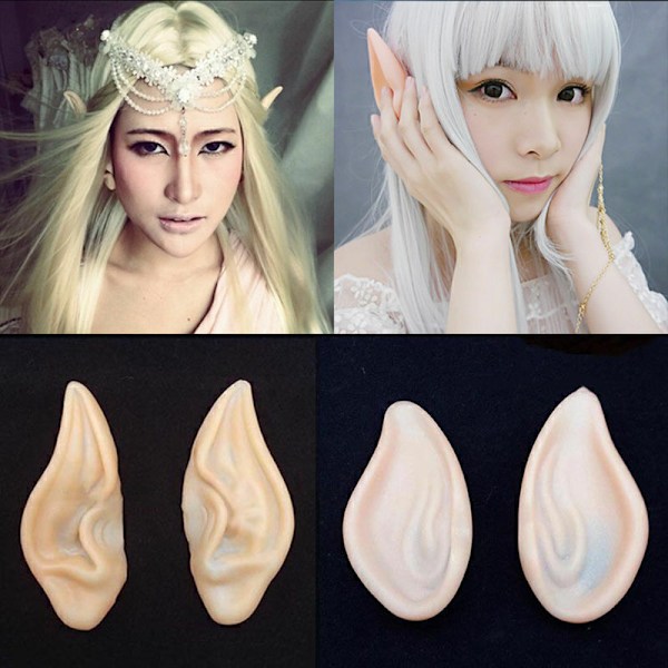Alve Pixie Ører Fe Vulcan Alien Cosplay Jenter Fest Kostyme Utkledningsrekvisitter B