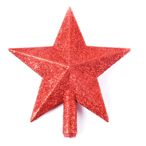 Juldekorationer Xmas Tree Top Femuddig Star Ornament red 15cm