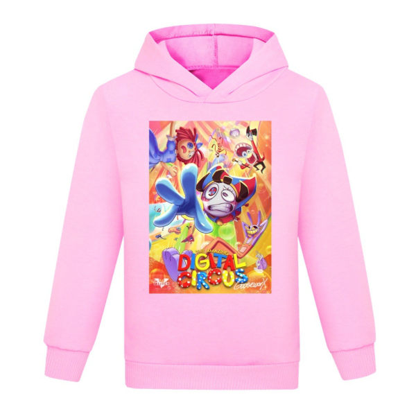 The Amazing Digital Circus Kid Boys Girls Hoodie Sport Pullover pink 160cm