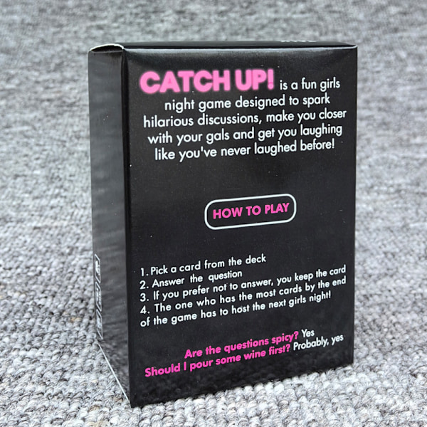 Catch Up! Tyttöjen Ilta 18+ Partypeli Syntymäpäivä Polttarit Keskustelukorttipeli