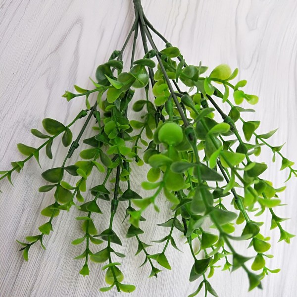 Gröna blad Leaf Artificiell eukalyptusväxter Gängdekor 1 PC
