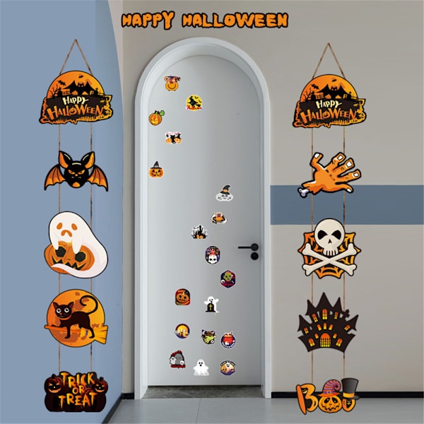 Halloween Party Dekorationer Banner Skylt för Halloween