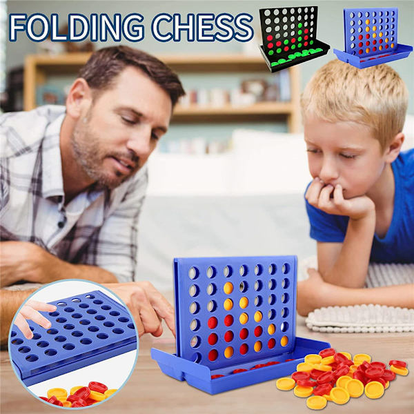 Connect Four I Rad - Brädspel för Barn, Pedagogiska Leksaker