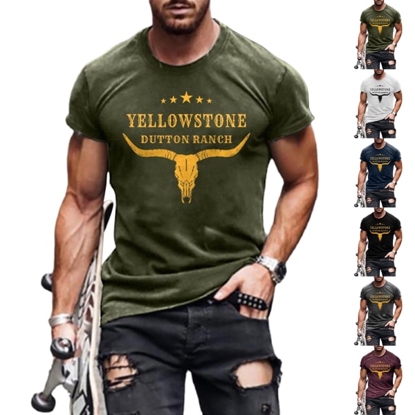 Herr Gym Träning Tank Top Tryckt T-shirt Stringer Fitness Kortärmad T-shirt Black M