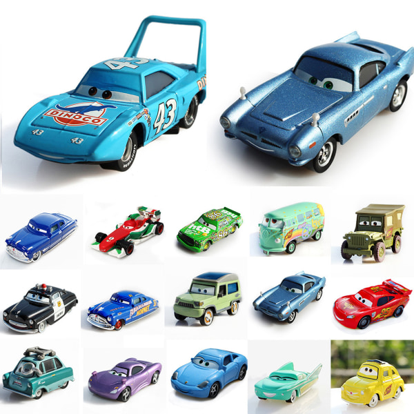 1st Disney Pixar Cars Diecast Lightning McQueen Diecast Modell Billeksaker Pojkepresent #12 9*4*3cm