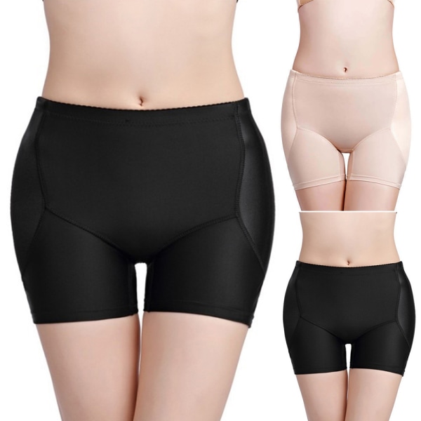 Dam Shapewear Shorts Butt Lifter Trosor Trosor Underkläder black XL