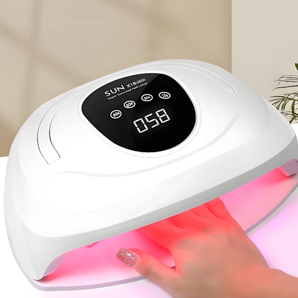 [Snabb Leverans] Nagellampa - 320W Nageltork med 4 Timerinställningar - 72 LED UV-lampor, Snabb Nageltork Infraröd Sensor, Gel Nagellack Härdningslampa