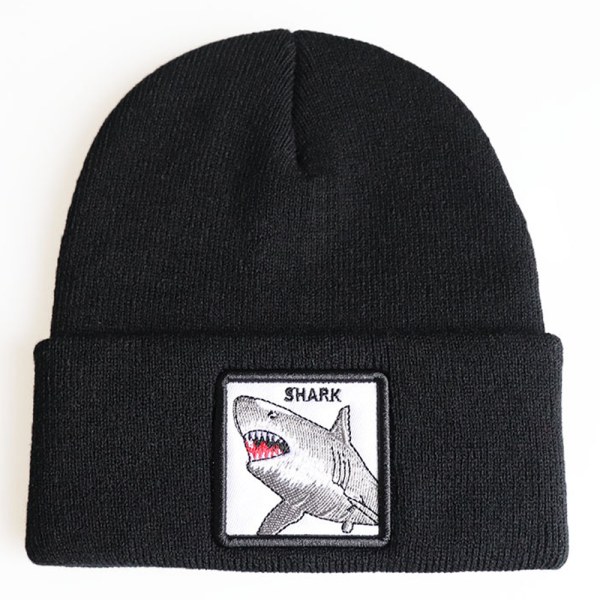 Unisex Djur Beanie Stickad Hatt Elastisk Skidmössa Utomhus Sport Sharks