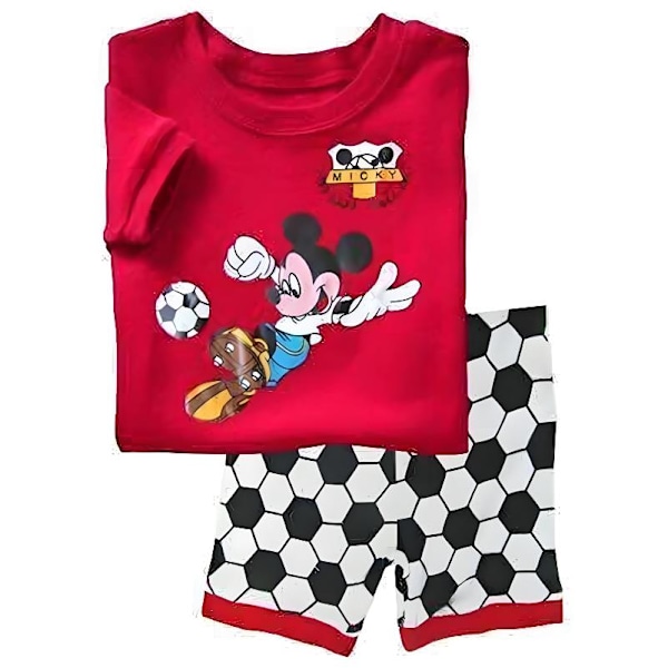 Mickey Pojkar Pyjamas Barn Pojkar Flickor 2st Set Kortärmad Tryck Toppar+ Shorts Tryckta Kläder Pyjamas & Vardagskläder Barnpresent #3 100cm