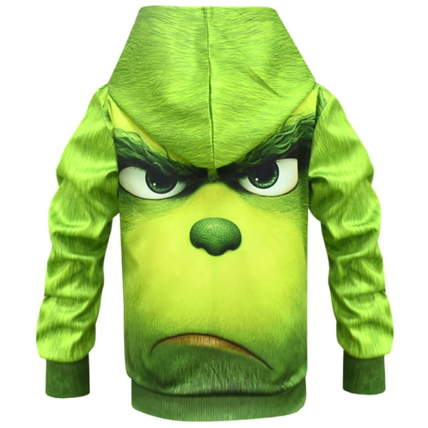 Grinch Print Sweatshirts Barnjultröjor för barn 140cm