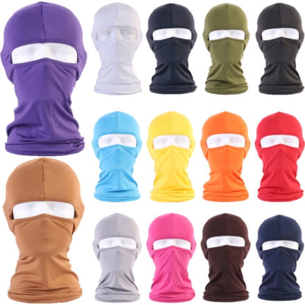 Helscarf med Full Face, Tunn Balaclava Navy Blue