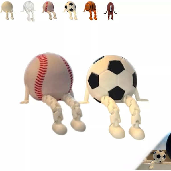 Sportboll Figurer Kollektion Miniatyr Basketboll Fotboll Baseboll Volleyboll E
