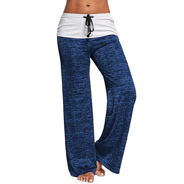 Dam Pyjamasbyxor Loungebyxor Nattbyxor blue L