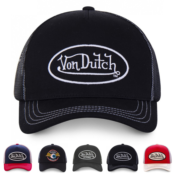 Herr Dam VON DUTCH Mesh Andningsbar Trucker Baseball Hat Fit Jogging Gym Snapback Cap #1