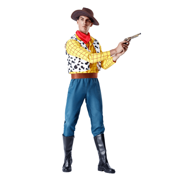 Herr Toy Story Woody Halloween Cosplay Kostym Kostymer XL