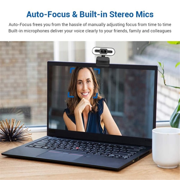 Webbkamera studio Arbete Laptop Desktop USB mikrofon 1080P