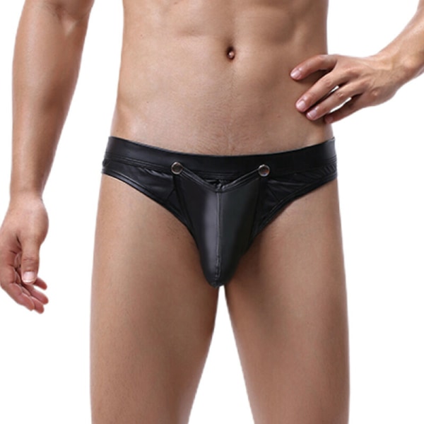 Sexiga stringtrosor för män Trosor G-string Shorts Kalsonger Underkläder black L