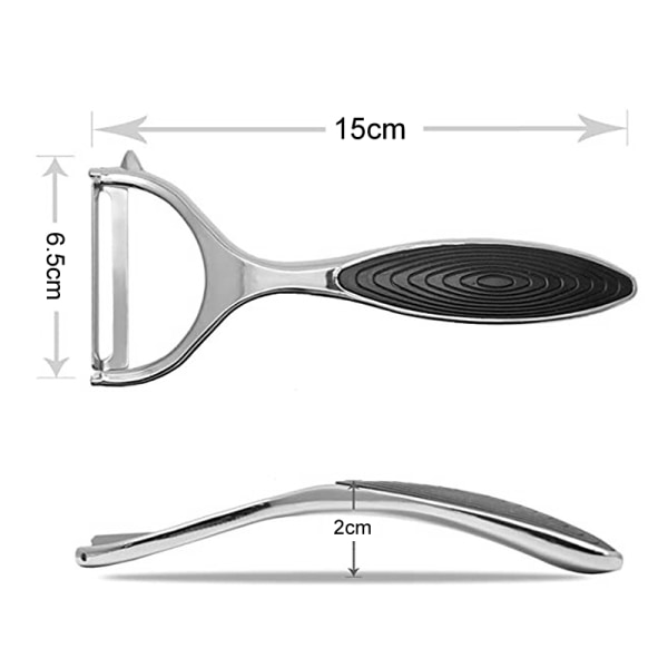 Kökspotatis Rostfritt stål Grönsaks snabbt verktyg Black