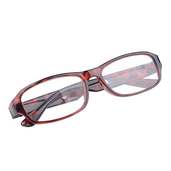 Kvinnor Män Vikbara magnetiska läsglasögon Glasögon +4,5 +5,0 +5,5 +6,0 grader Red brown 500