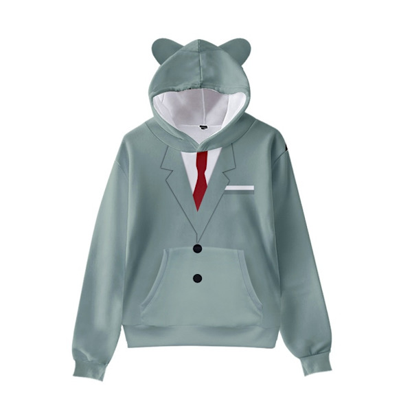 SPY x FAMILY Anime Hættetrøje Pullover Sweatshirt Dame Søde Katteøre Toppe Pullovers A 2XL