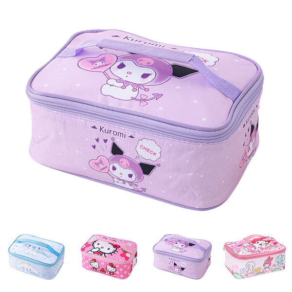 Cartoon Sanrio Kids Girls Boys Bärbar Lunch Bag Skola Kontor Snack Mat Picknick Box Förvaringspaket #1