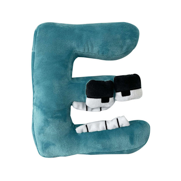 Alphabet Lore Plyschleksak Fylld Plushie Söt Docka Julgåva Barn E