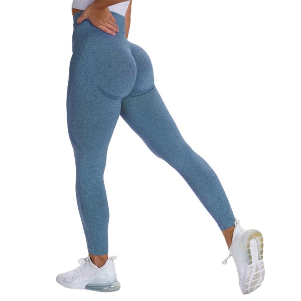 Dam Sexiga Yogabyxor Sport Fitness Byxor Leggings Gym Workout dark blue L