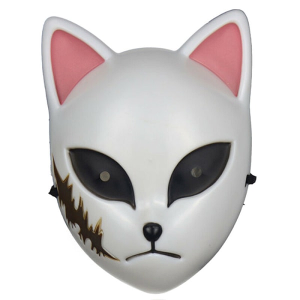 Halloween Mask Demon Slayer Kimetsu no Yaiba Fox Cosplay Kostym Kamado Tanjirou