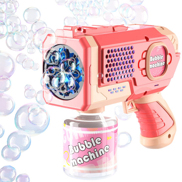 Bubbelmaskin för barn är för bubbelleksaker utomhus red