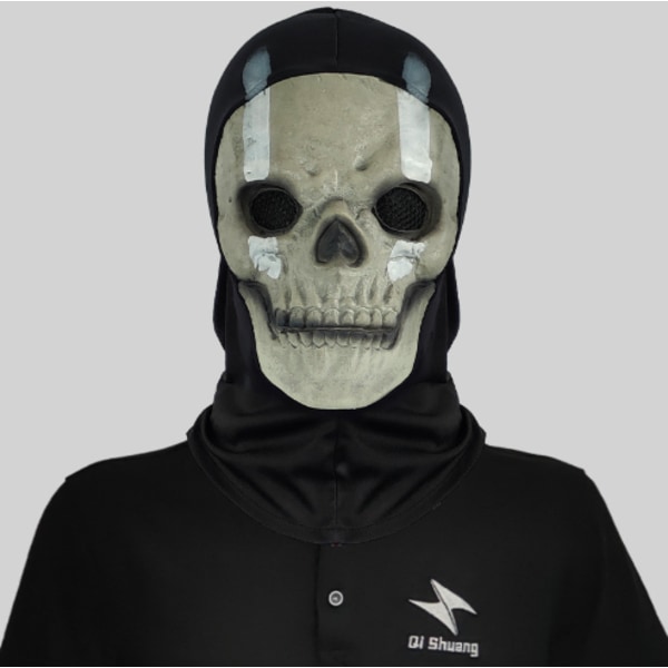 Människoskelett Mask Kostym Halloween Jul Cosplay Rekvisita F