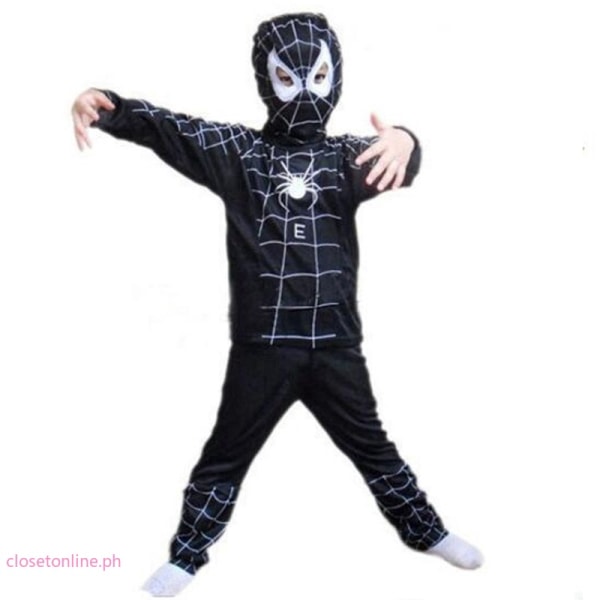 Barn Pojkar Tshirt Byxa Superhjälte Spiderman Cosplay Set Black Spiderman6 L