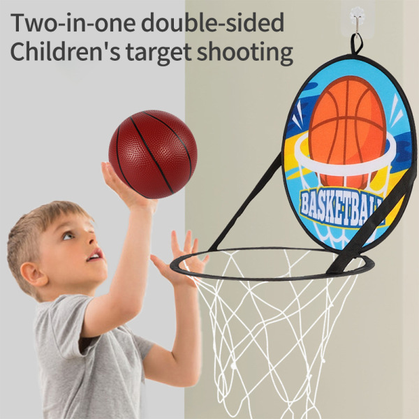 Dartmål för barn, darttavla, basketkorg 13-delat set