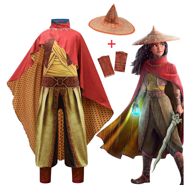 Legenden om Dragejagt Cosplay Halloween Kostumer Med Hat 100cm